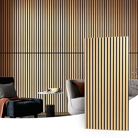 4-Pack 47.2" x 23.6" Art3d Wood Slat Wall Acoustic Panels (Oak) $103.20 + Free Shipping