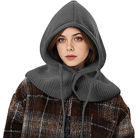 Premillow Women's Balaclava Hooded Scarf Hat w/ Drawstring $3.99 + Free Shipping w/ Prime or on $35+