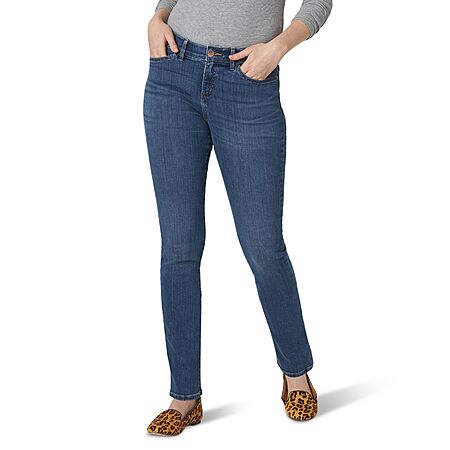 Lee Women's Ultra Lux Comfort with Flex Motion Straight Leg Jeans (Various) $15.30 