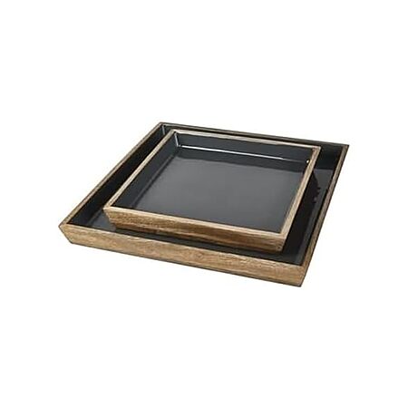 2-Piece Mikasa Gourmet Basics Samara Mango Wood Decorative Serving Trays Set (12" x 12" and 16" x 16") $12.99 + Free Shipping w/ Prime