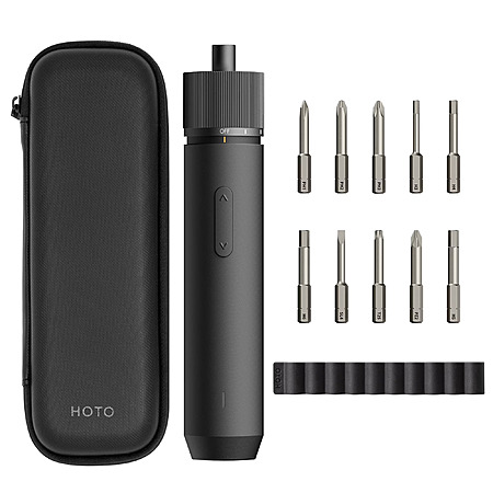 Hoto W1 Rechargeable Electric Screwdriver w/ LED Light, 3 Torque Settings and 10 S2 Bits $21.99 + Free S&H w/ Walmart+ or on $35+