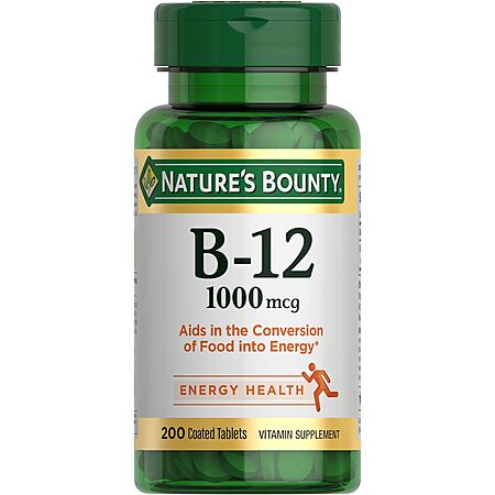 Select Accts: Nature's Bounty Vitamins & Supplements: 200-ct 1000mcg Vitamin B12