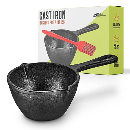 Modern Innovations Small Cast Iron Melting/ Basting Pot $9.99 + Free Shipping w/ Prime or on $35+