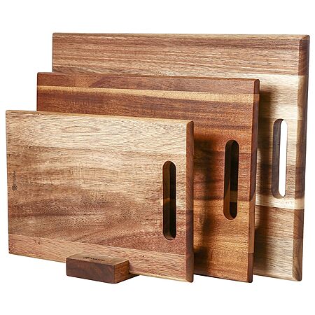 3-piece Yosutan Acacia Wood Cutting Board Set w/ Stand $22.49 + Free Shipping w/ Prime or on $35+