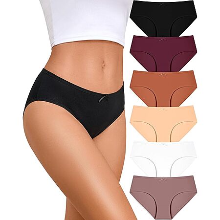 6-Pk Ready To Love Women's Cotton Hipster Panties (Assorted Colors) from $4.99 