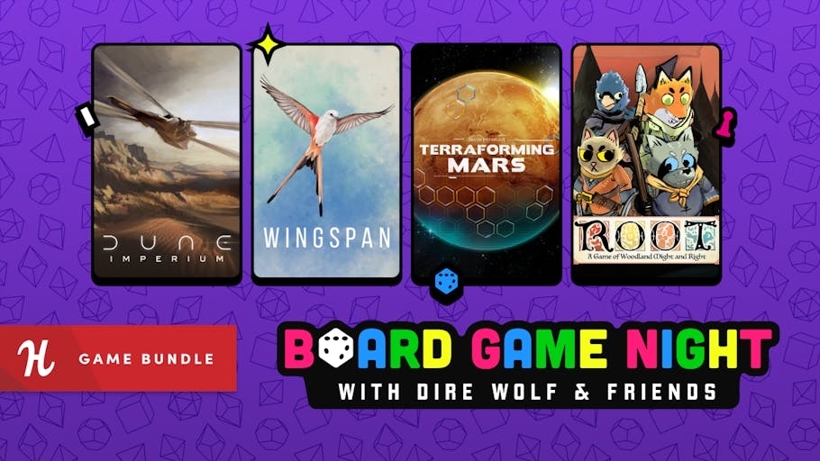 Board Game Night with Dire Wolf & Friends Encore Humble Bundle