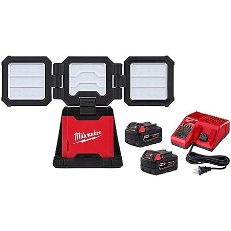 Milwaukee M18 18-Volt Lithium-Ion Cordless 4500 Lumens ROVER Dual Power ...