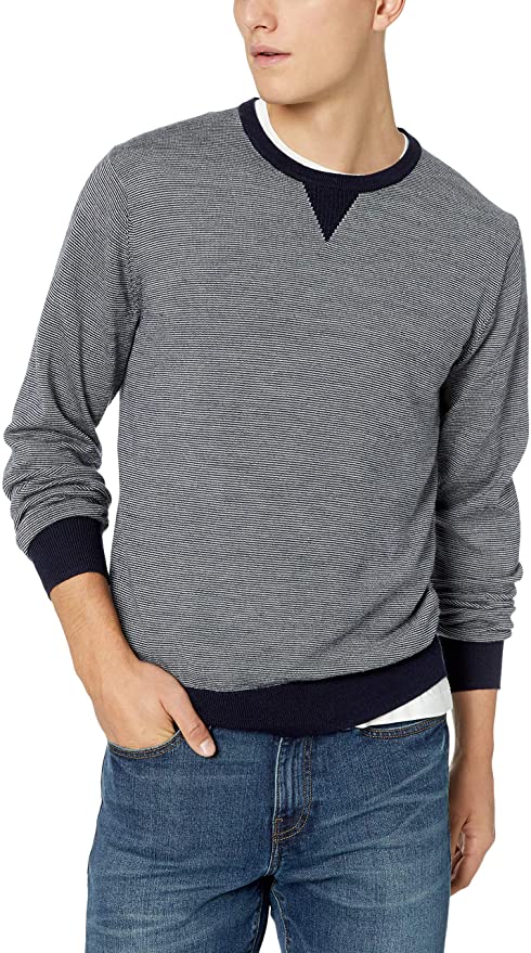 Amazon Brand - Goodthreads Men's Lightweight Merino Wool Crewneck Sweater $7.82