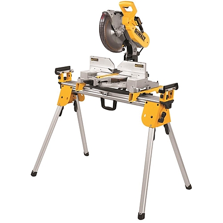 DEWALT 12 Inch Double Bevel Sliding Compound Miter Saw & Saw Stand Bundle - $499