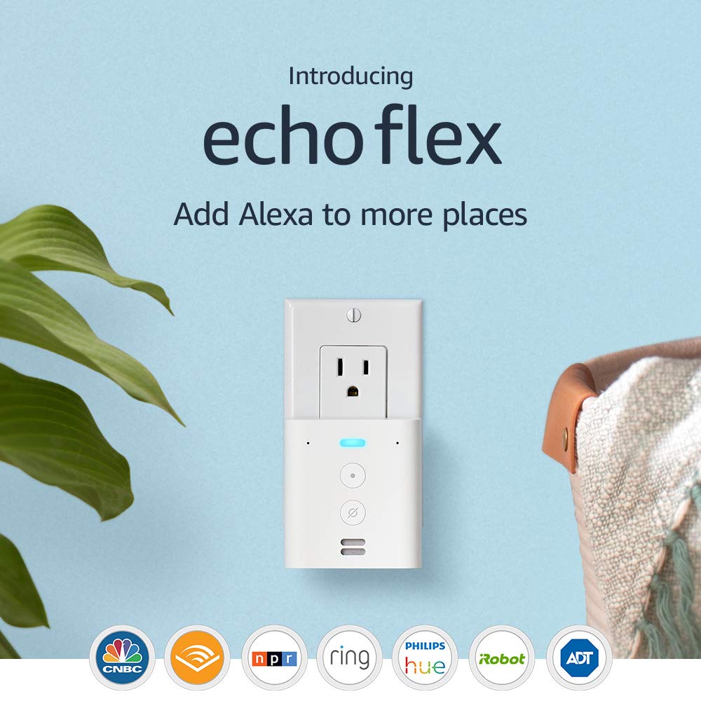 Echo Flex - Plug-in mini smart speaker with Alexa -2 pk @ $35 with code