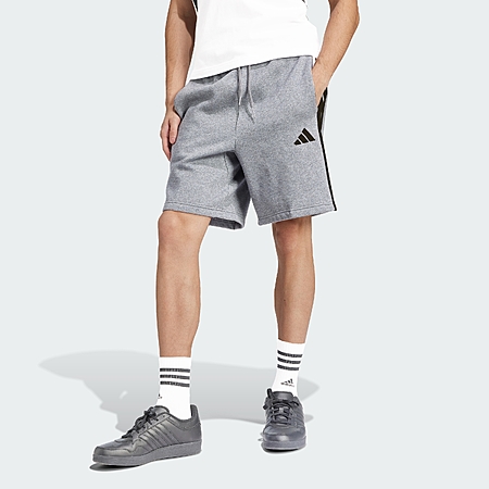 adidas men Essentials 3-Stripes Fleece Shorts $14 FS @ adidas via EBay