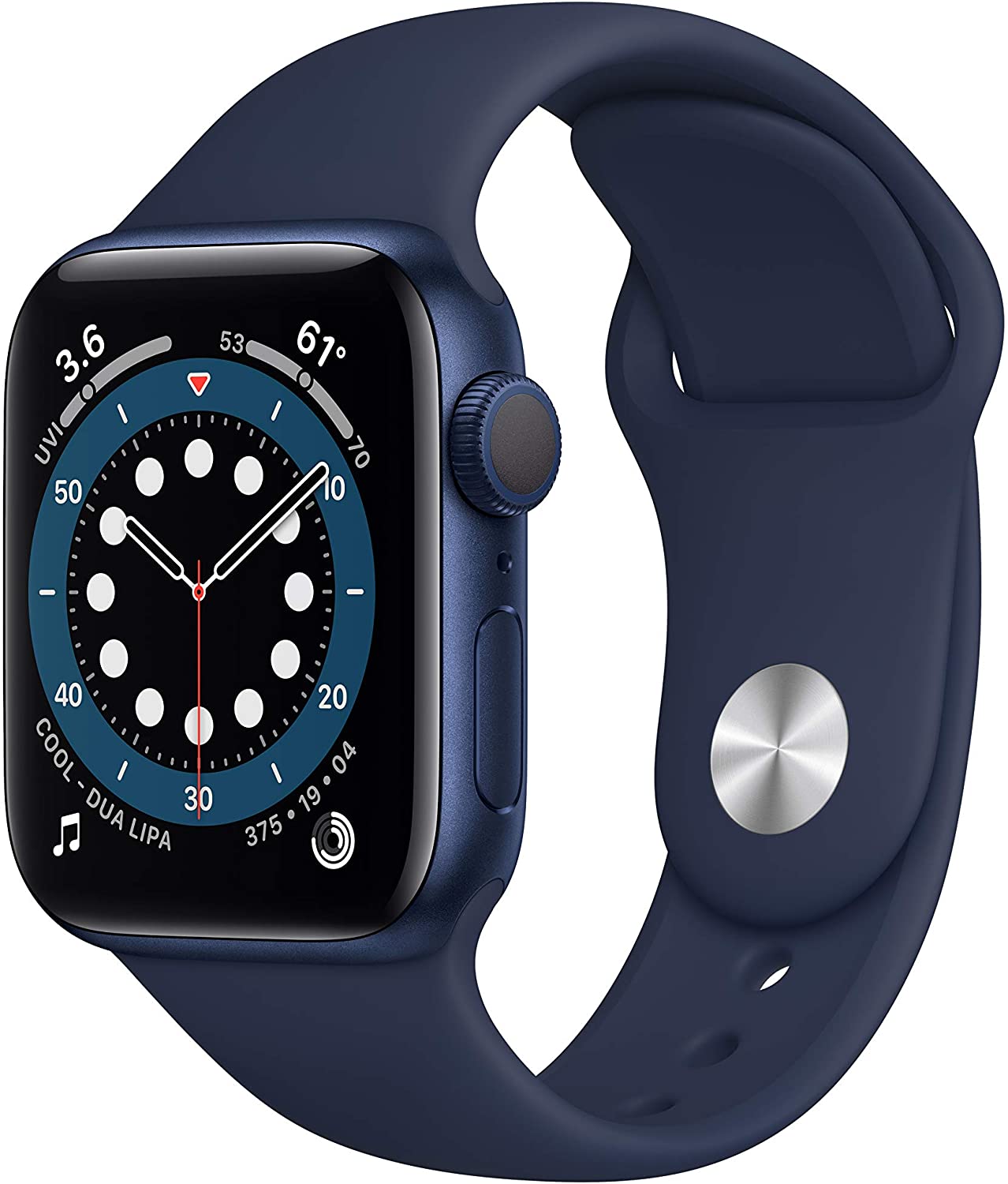 New Apple Watch Series 6 (GPS, 40mm) - Blue Aluminum  for $379  ($399)  @ amazon