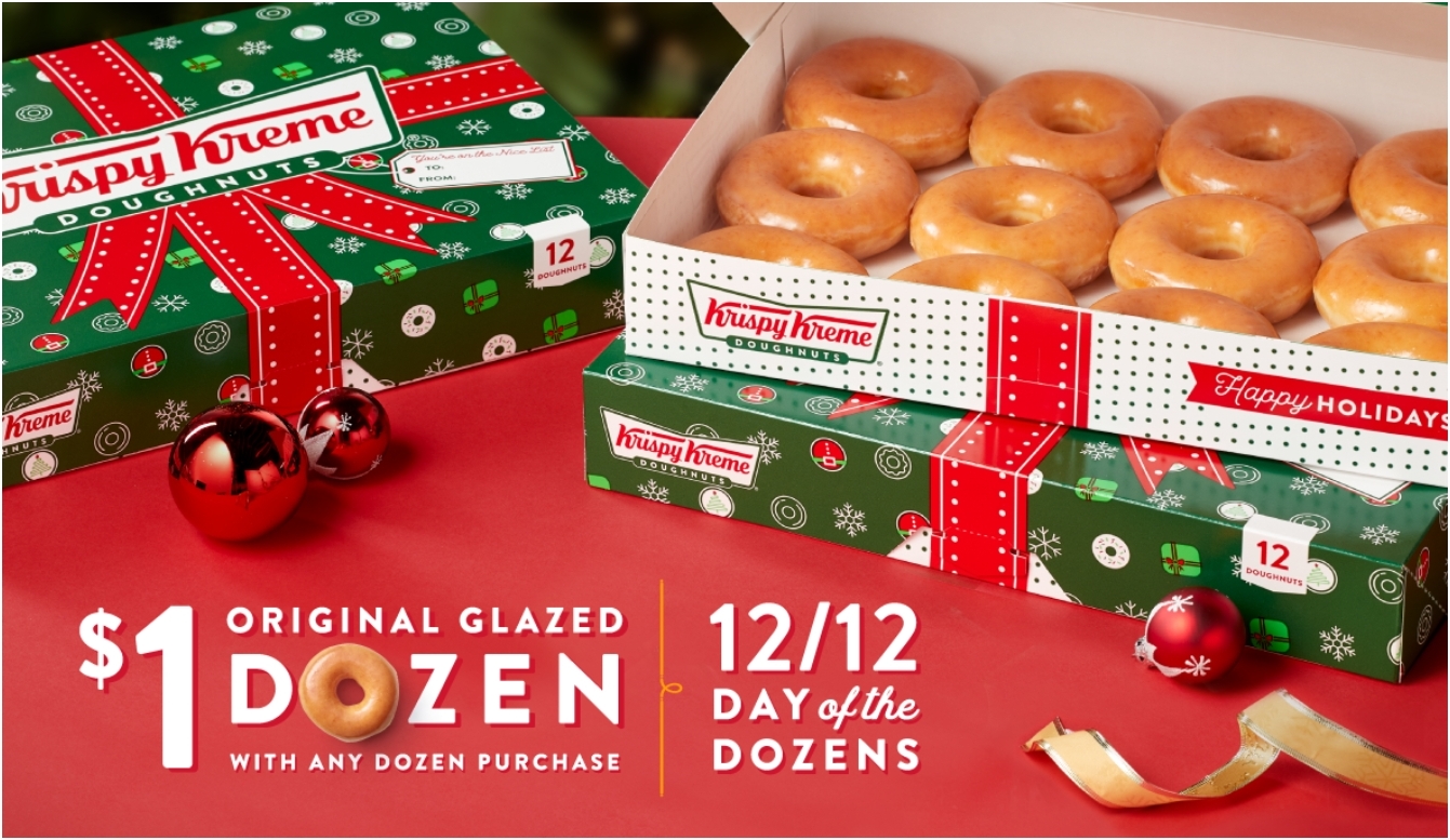Krispy Kreme - Buy Any Dozen, Get 1 Dozen of Original Glaze for $1 *Upcoming Deal 12/12*
