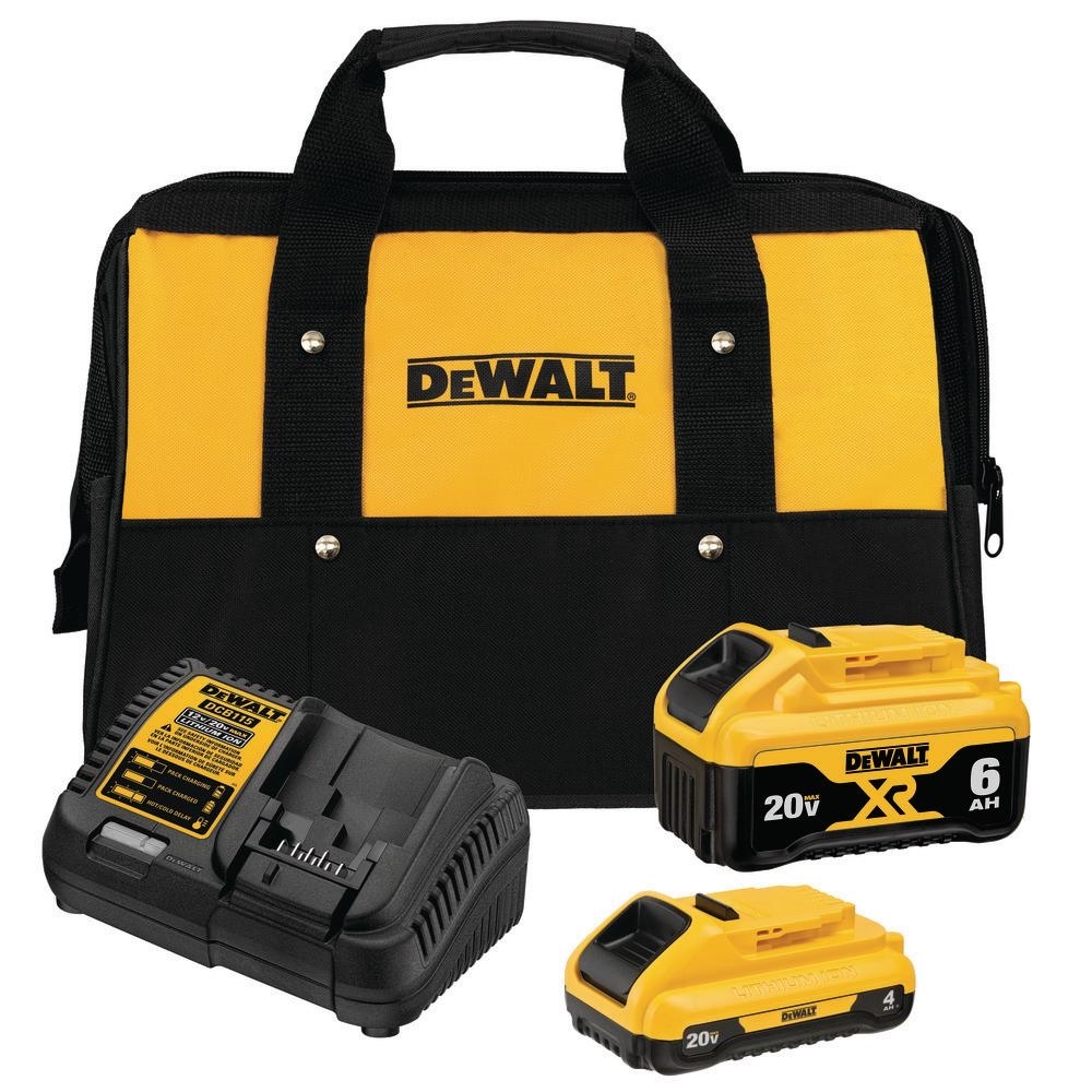 DEWALT 20-Volt MAX Lithium-Ion Starter Kit-DCB246CK