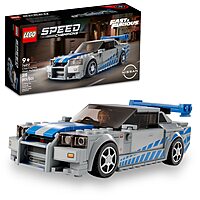 319-Piece LEGO 2 Fast 2 Furious Nissan Skyline GT-R (R34) Building Set $19.98