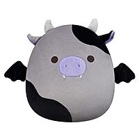 Squishmallows Original 12-Inch Bridgette Grey and Black Cow Bat - Official Jazwares Plush (Medium-Sized) $11.19