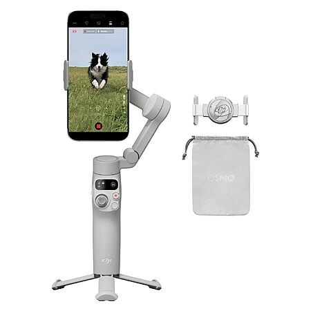 DJI Osmo Mobile 7 Gimbal Stabilizer, Built-in Tripod, Portable Stabilizer, Selfie Stick, 3-Axis Phone Gimbal, ActiveTrack $75