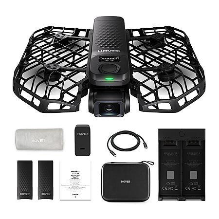 (Various Combos) HOVERAir X1 PRO 4K Drone with Camera, with 42 KM/H, 10+ Fully Automatic Flight Modes $475.3