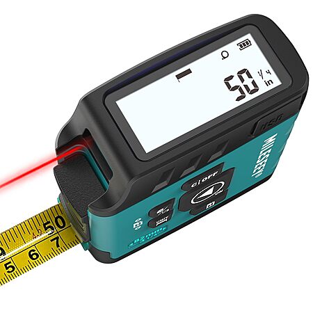 MiLESEEY 3-in-1 DT20 Digital Laser Tape Measure, 16-130 FT Laser Measuring Tool, Rechargeable $34.99