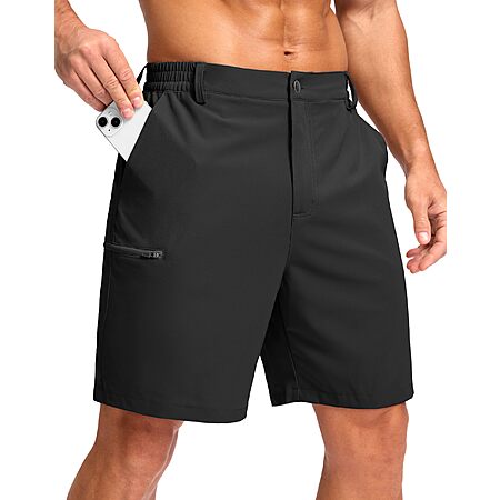 G Gradual Men's Casual Shorts 7"/ 9" Lightweight 4 Pockets Stretch Quick-Dry Summer Shorts $14.83