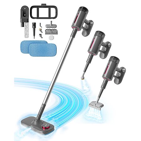 7-in-1 Handheld Steamer Cleaner, 1500W 230℉, 23ft Cord, Front Sprayer, Store Station $59.99