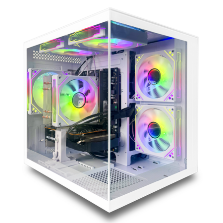 Suevery Gaming PC Desktop: Ryzen 5 5500, RX 6500XT 4GB, 1TB NVMe3.0 SSD, 16GB DDR4 $599.69