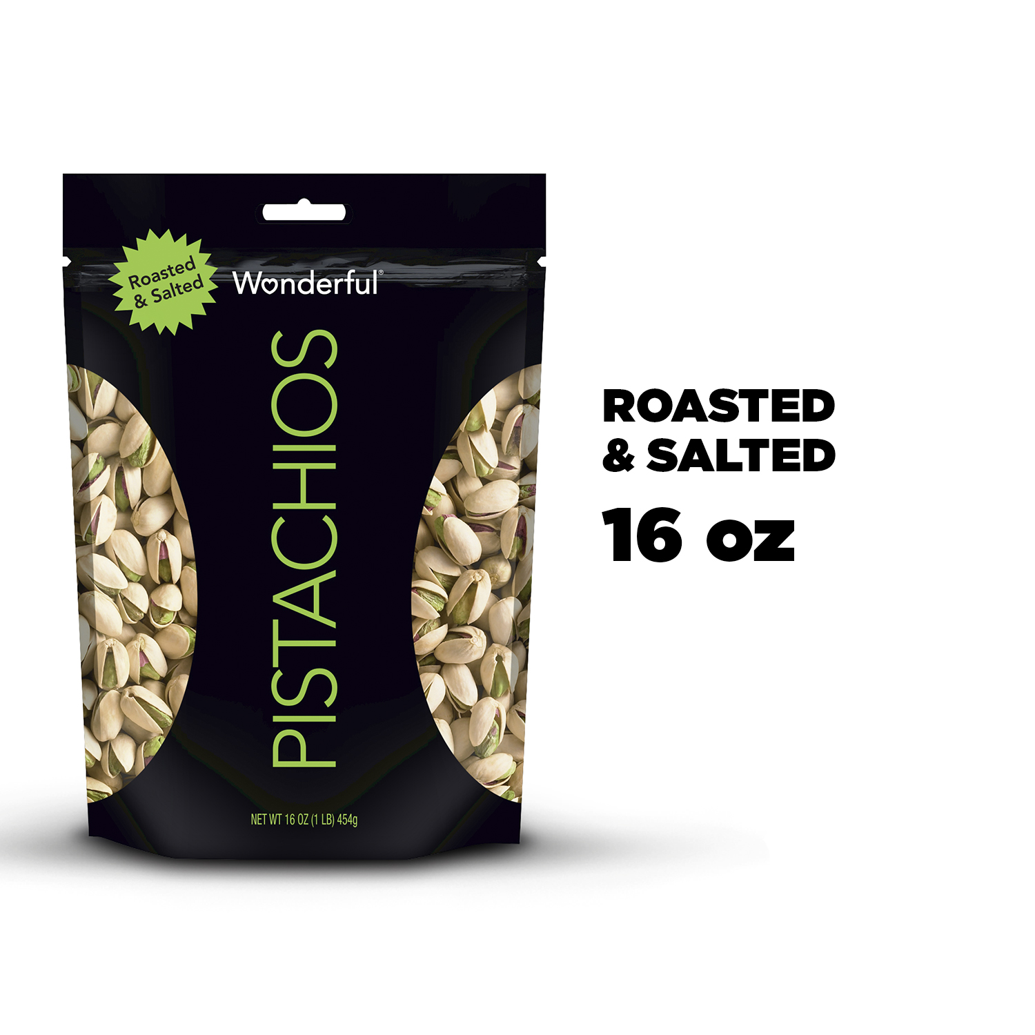 Wonderful Roasted & Salted Pistachios 16 Oz $5.25