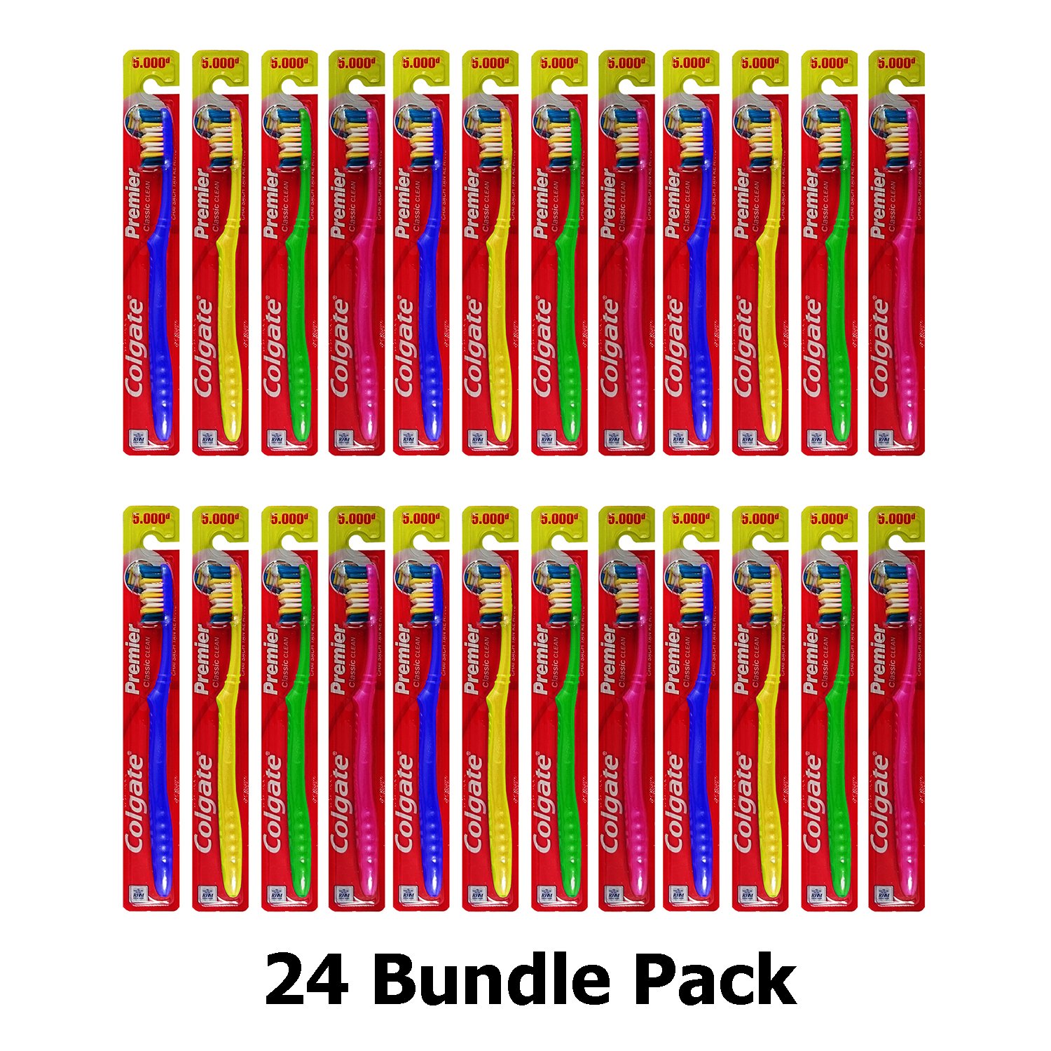 Colgate Toothbrush Premier Classic Clean Medium (Pack of 24): $12.40