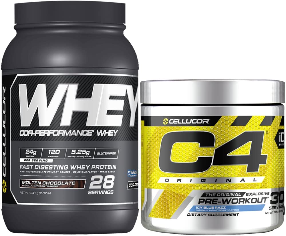 Cellucor C4 Original Pre Workout Powder,Protein Bundle $29.99