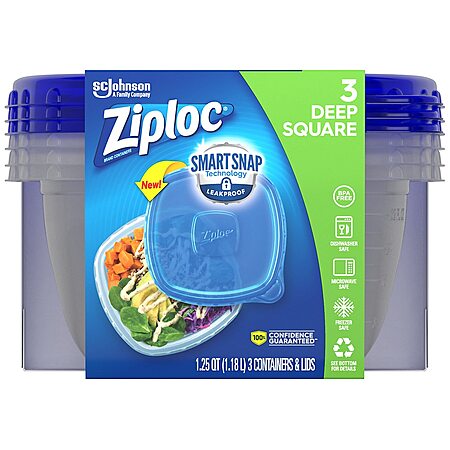 Walgreens: 50% off Ziploc Food Storage Containers (3 ct) with Lids ...