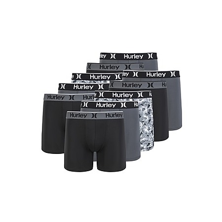 10-Pack Hurley Men's Printed Boxer Briefs (Assorted Colors, Limited Sizes) $20 + Free S/H w/ Prime