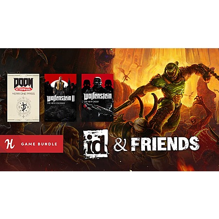 11-Item Id & Friends Game Bundle (PC Digital Download): Doom Eternal, Wolfenstein 2: The New Colossus & More $28