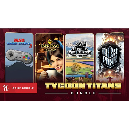 10-Item Tycoon Titans Bundle (PC Digital Game): Mad Games Tycoon 2, Frostpunk & More $13