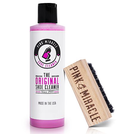 4-oz Pink Miracle Shoe Cleaner Kit w/ Bottle & Brush $13 + Free Shipping w/ Prime or on $35+