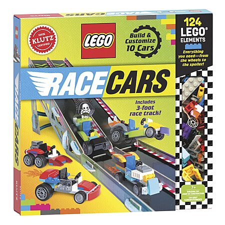 KLUTZ Lego Race Cars STEM Activity Book Kit w/ 124-Bricks  (Hardcover) $21.85 