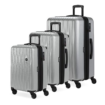 3-Piece SwissGear 7272 Energie Hardside Expandable Luggage w/ Spinner Wheels 3-Piece Set (Silver) $174.95 + Free Shipping w/ Prime or on $35+