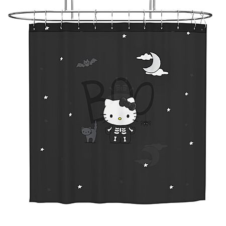 Sanrio Hello Kitty Skeleton Halloween Shower Curtain Set w/ Hooks (72" x 72") $9.62 + Free Shipping w/ Prime or on $35+