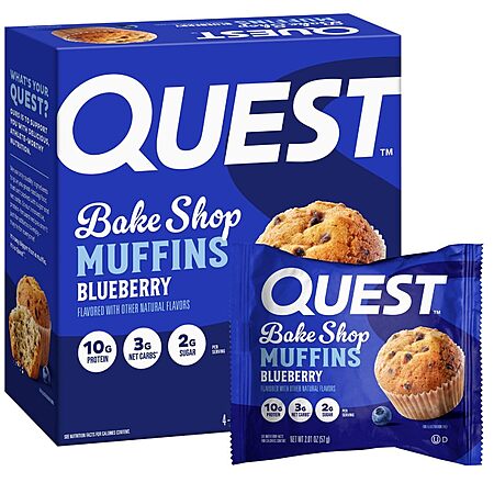 4-Count Quest Nutrition Blueberry Muffin Protein Snack $5.06 w/ S&S + Free Shipping w/ Prime or on $35+