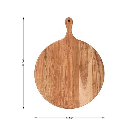 Better Homes & Gardens Acacia Wood Serving Board w/ Handle (Round or Rectangle) $16.18 + Free Shipping w/ Walmart+ or on $35+