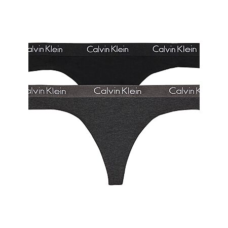 2-Pk Calvin Klein Women's Motive Cotton Thong Panty (Charcoal Heather/Black) from $9.20 
