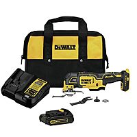 DEWALT 20V MAX XR Oscillating Tool Kit, 3 Speed, With Blades, Battery and Charger Included (DCS356C1) $99