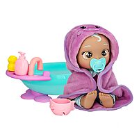 Cry Babies Newborn My First Bath Dana - Interactive Baby Doll Bathtub Set with 20+ Baby Sounds, Girls & Kids Age 18M and Up $9.66