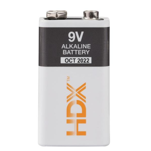 HDX Alkaline 9V Battery (8-Pack) $8.42 Home Depot