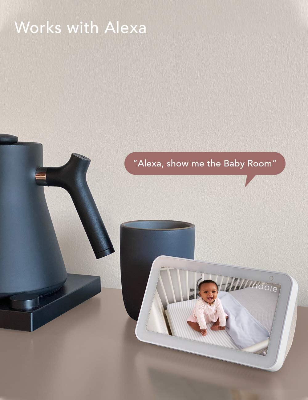 Amazon offers 59% Off On Nooie Baby Monitor WiFi Camera Indoor, 360-degree Wireless 1080P Home Security Camera with Motion Tracking with Nigh Vision and Works with Alexa.$32.78