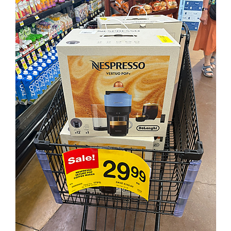 Nespresso Vertuo Pop+ Machine for $29.99