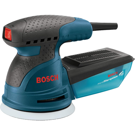 BOSCH ROS20VSC Palm Sander 2.5 Amp 5 In. Corded Variable Speed Random ...
