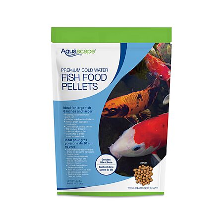 Aquascape Premium Cold Water Fish Food Pellets (4.4 lbs / 2 kg) $15.99