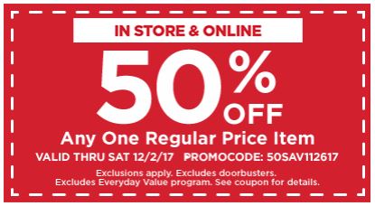 Michaels Free Shipping No Minimum + 50% off one item or 30% off sale items