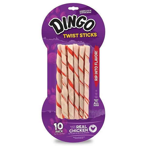 $1.68 shipped Dingo Twist Sticks Rawhide Treats w/ Prime @ Amazon