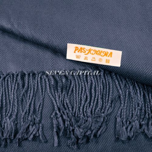 2PLY LONG 78X28 Solid Silk Pashmina Shawl Wrap Stole Cashmere Wool Silk Scarf | SHIPS FREE $6.99